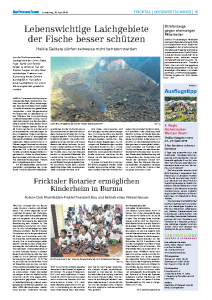 „Fricktaler Rotarier ermöglichen Kinderheim in Burma“ – Neue Fricktaler Zeitung